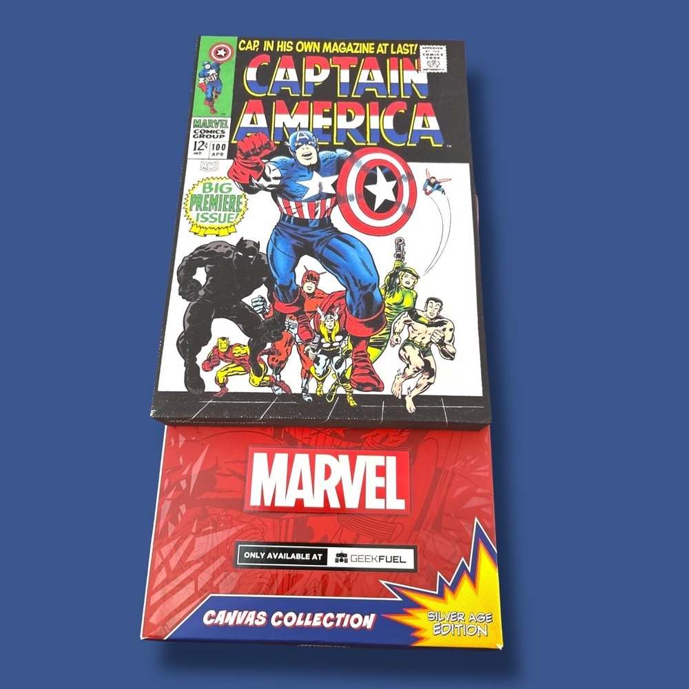 Marvel Captain America‎ Issue 100 Silver Age Edition Canvas Art Geek Fuel Print